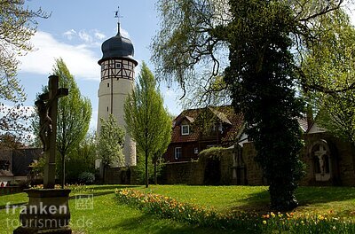 Stadtpark mit Bürgerturm (Mellrichstadt, Rhön)